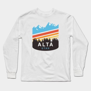 Alta Utah Ski and Snow Long Sleeve T-Shirt